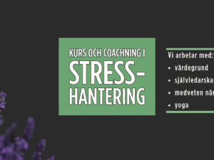 Stresshantering - kurs med coaching